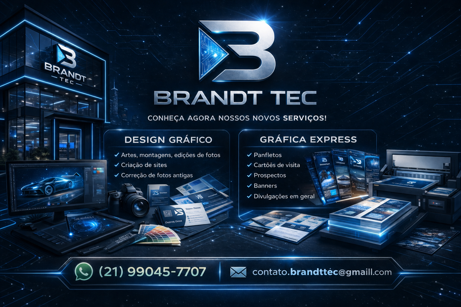 Brandt Tec apresenta Design Gráfico e Gráfica Express