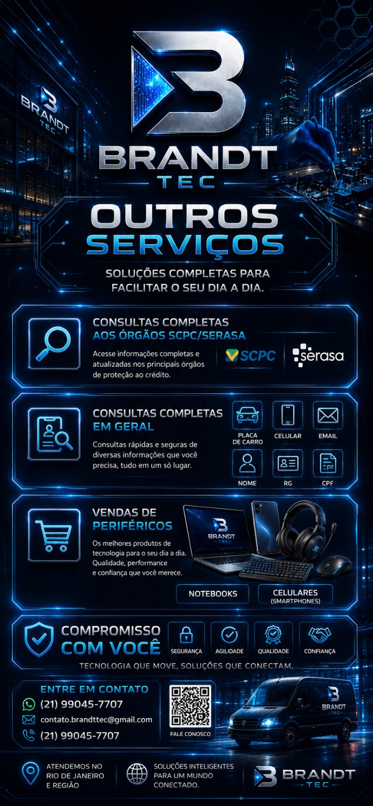 Arte Brandt Tec sobre outros serviços